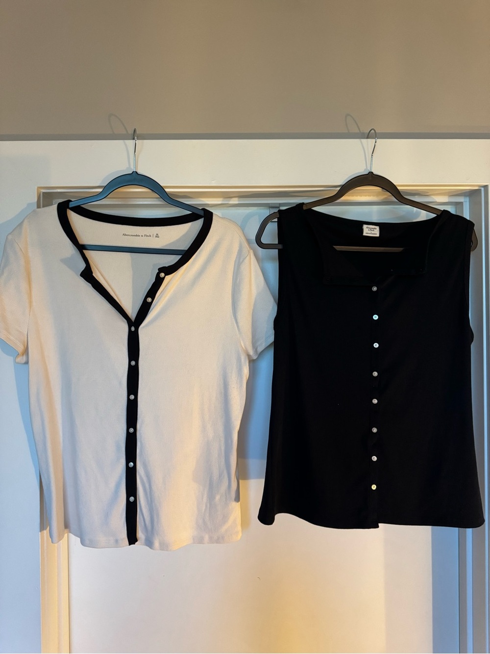 Abercrombie Women’s button front shirt pair